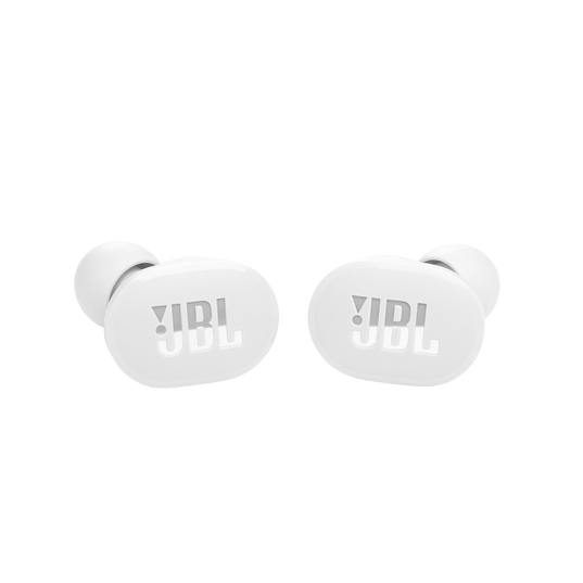 JBL Tune 130NC TWS - White - True wireless Noise Cancelling earbuds - Front